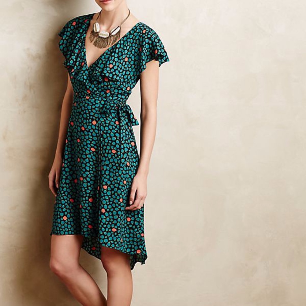 HD in Paris Ruffled Wrap Dress